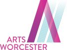 Arts Worcester Logo Arts Worcester Logo pink lettering