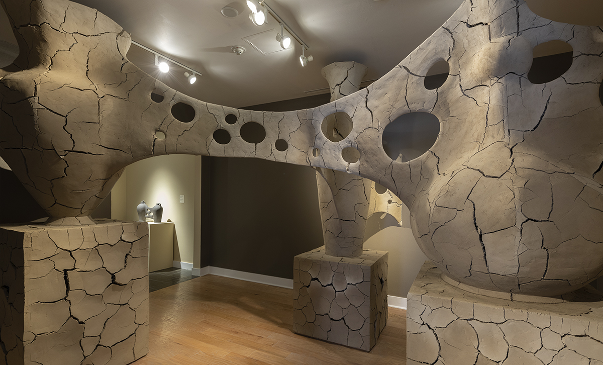 Artifactual Body (detail), 2019 A room size sculpture with overhang