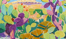 Cactus, St. Paul, France, 1925 Colorful Abstracted Cactus