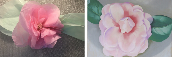 Art in Bloom Submission A flower that was created in reference to the artwork beside it