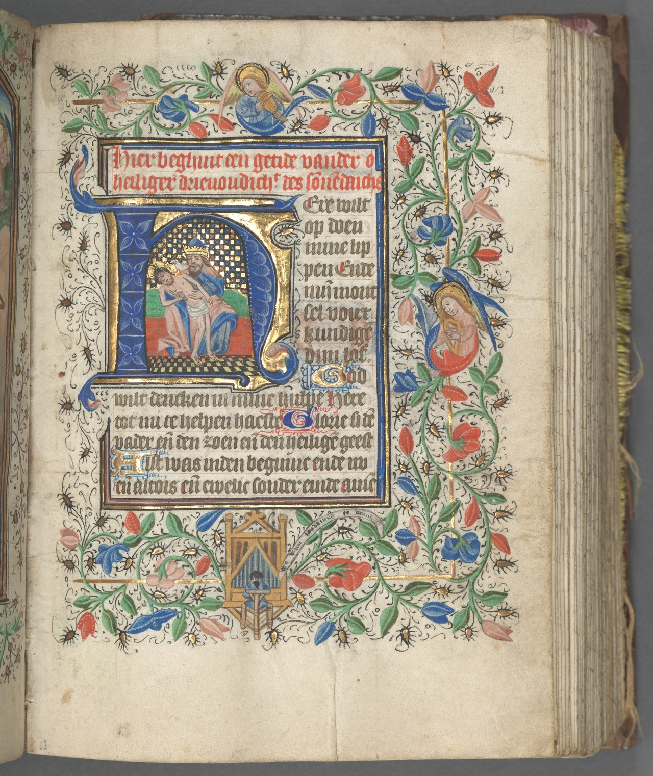 Book of Hours Manuscript A page from the Book of Hours