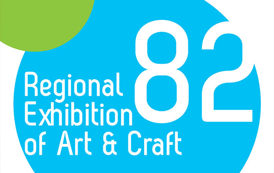 82nd Regional Exhibition of Art & Craft Logo 82nd Regional Exhibition of Art & Craft Logo Blue circle with white lettering